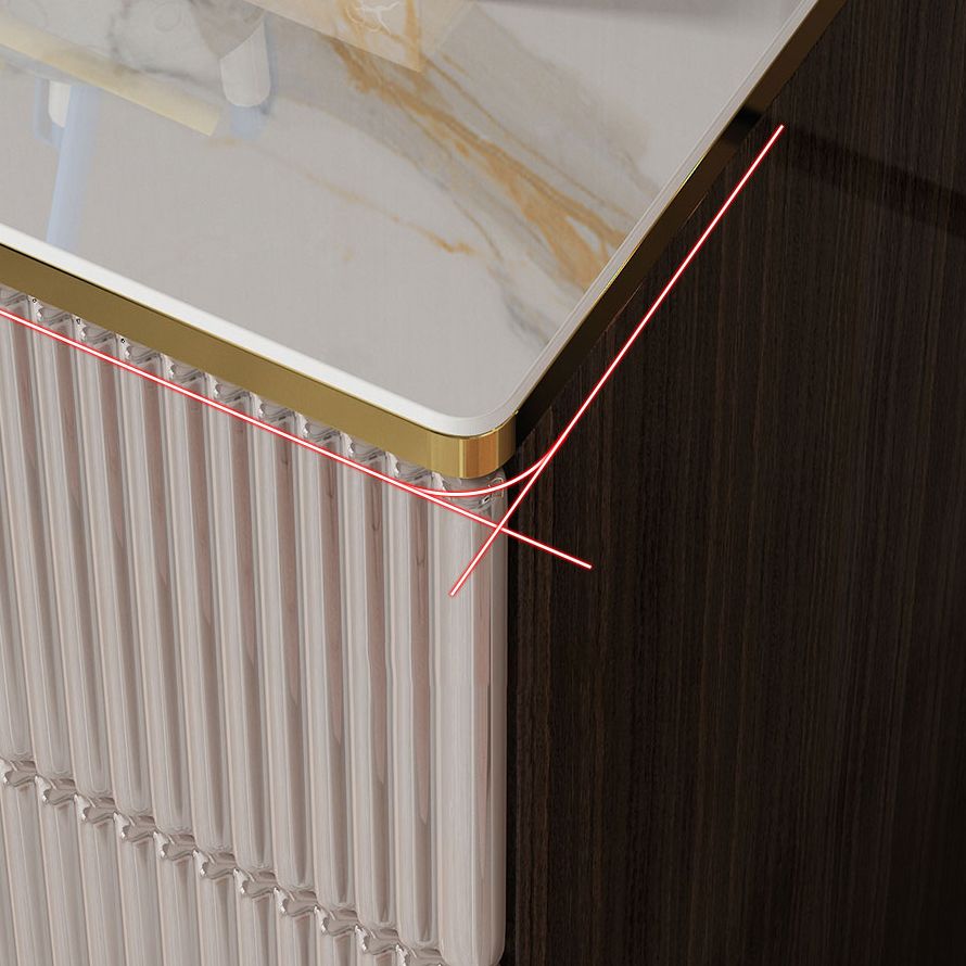 Modern Storage Chest Dresser Stone Storage Chest with 5 Drawers