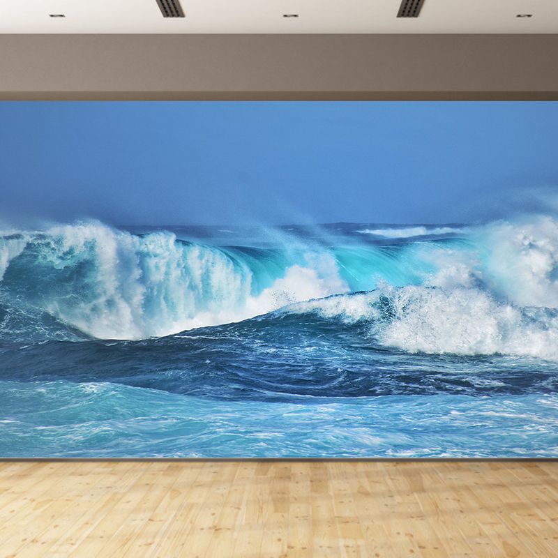 Moisture Resistant Seascape Mural Wallpaper Wall Decor for House Interior