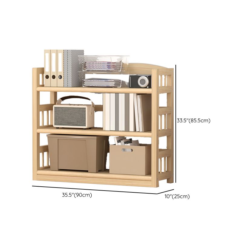 Pine Natural Chest Contemporary Rectangle Accent Chest with Shelves