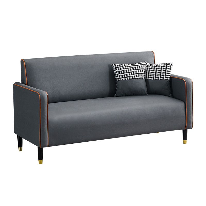 Contemporary Style Square Arm Sofa Living Room Fabric Seating