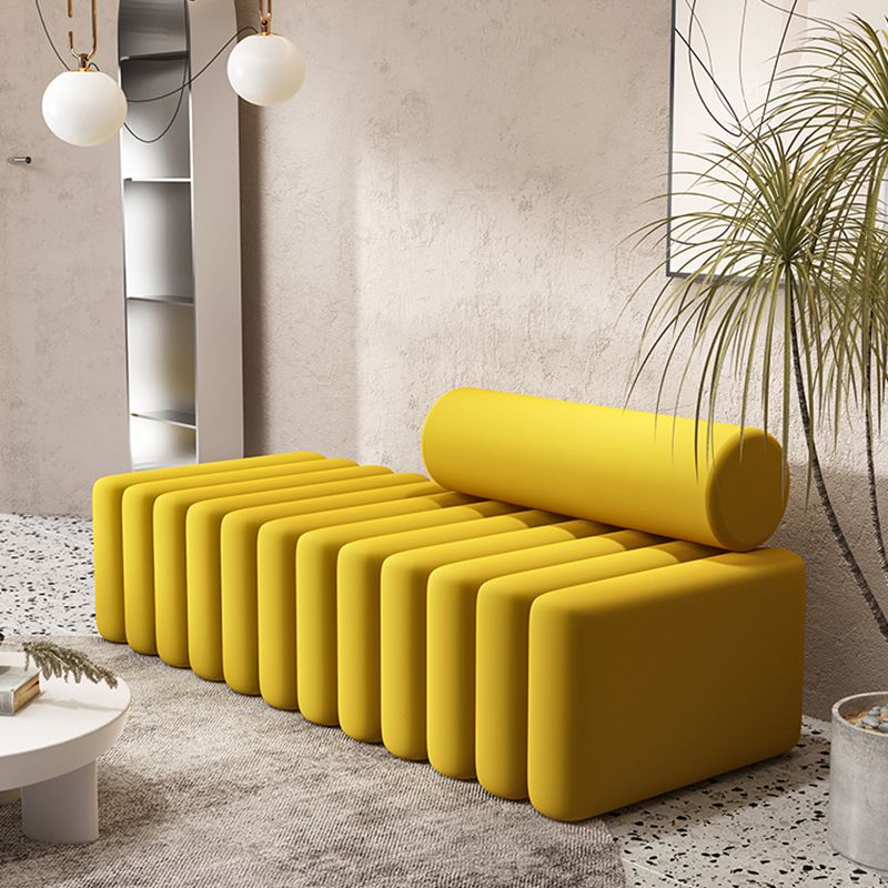 Velvet Contemporary Standard Sofa Armless Sofa for Living Room, Apartment