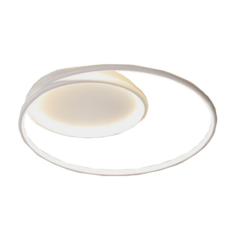 LED White Ceiling Light Contemporary Flush Mount Lighting for Room