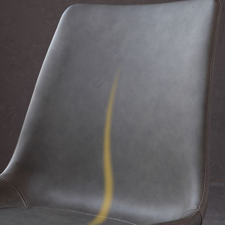 Parsons contemporáneos del final mate de la silla lateral de cuero del restaurante que cenan sillas