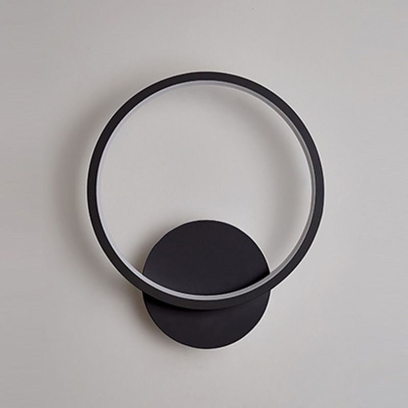 Modernism Single White/Black Wall Mounted Sconce Metal LED Wall Light