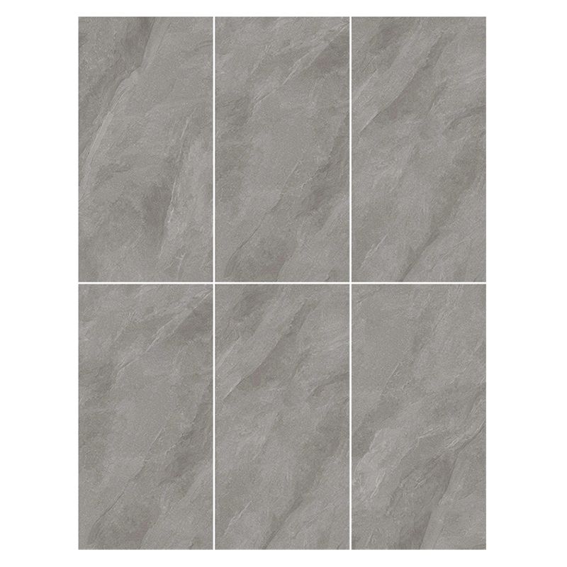 Rectangular Floor Tile Vintage Matte Gray Floor and Wall Tile