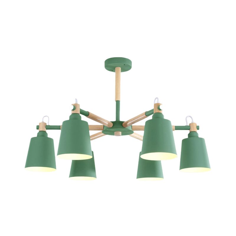 Macaroon suspendu lampe à lampe effilée en métal des lumières suspendues pour le salon