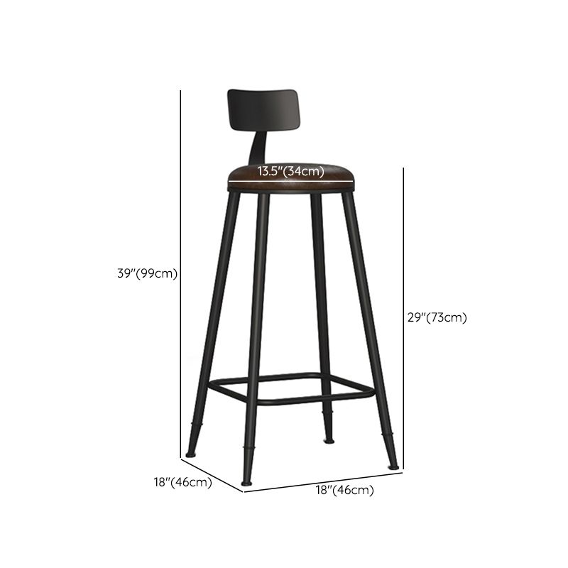 Contemporary Counter Bar Stool Low Back Counter Height Stools
