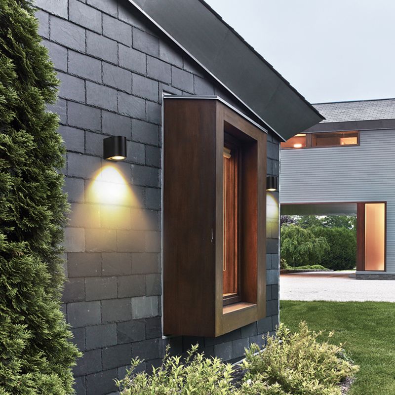 1 Light Geometric Wall Lights Modern Style Metal Wall Mounted Lamps