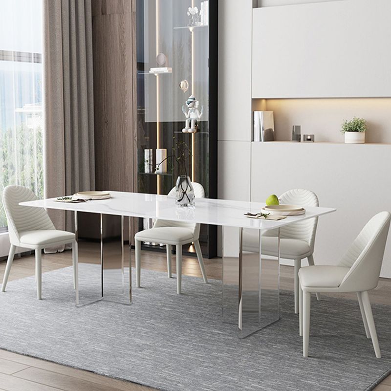 Modern Sintered Stone Dining Table Set 1/2/3/5/6 Pieces Dining Set for Home Use