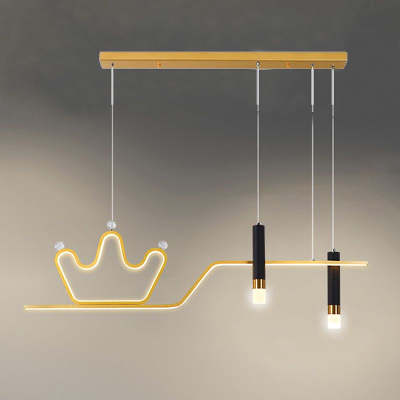 Linear New Modern Island Chandelier Lights LED Aluminum Hanging Ceiling Lights for Dining Room