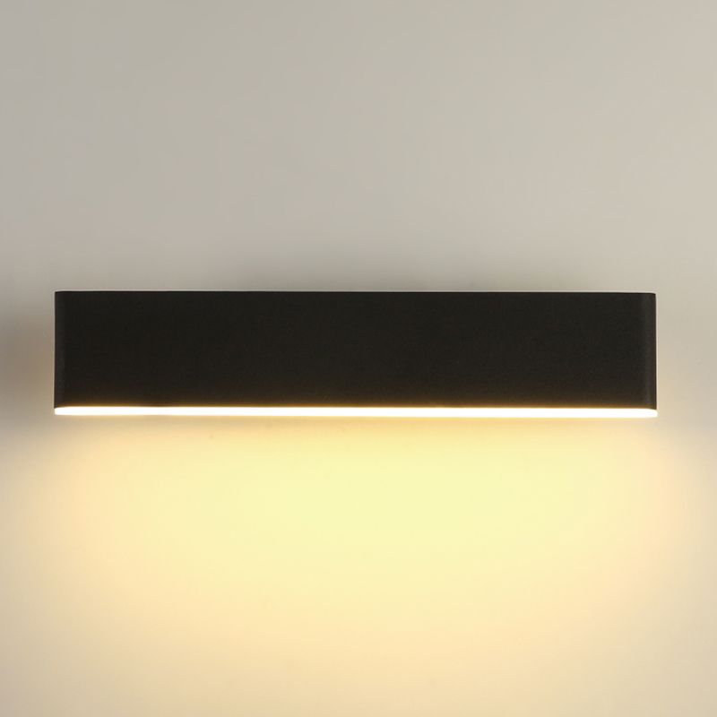 Modern Minimalist Style Rectangle Wall Mounted Light Fixture Metal 1 Light Wall Mounted Lighting for Bedroom