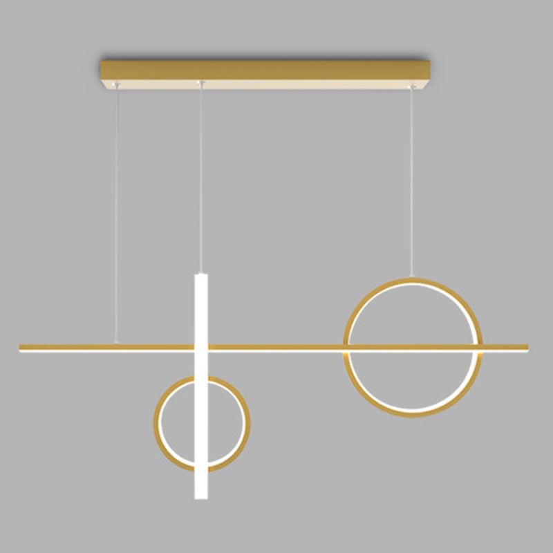 Modern Island Lighting Linear LED Ceiling Light for Dining Room