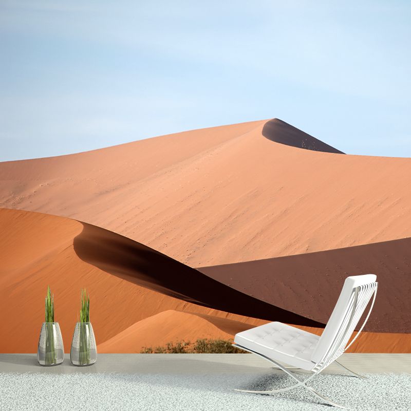 Desert Desertification View Mural Mildew Resistant for Bedroom Decoration