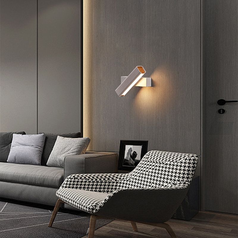 Modern Simple Wall Light Rectangle Shape Rotatable Wall Lamp for Living Room