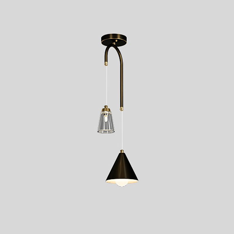 MODERNA INDUSTRIALE MINI PENDANT A CONUA LIGHT METALE CONE AMPAGGIO PER LAMPAGGI