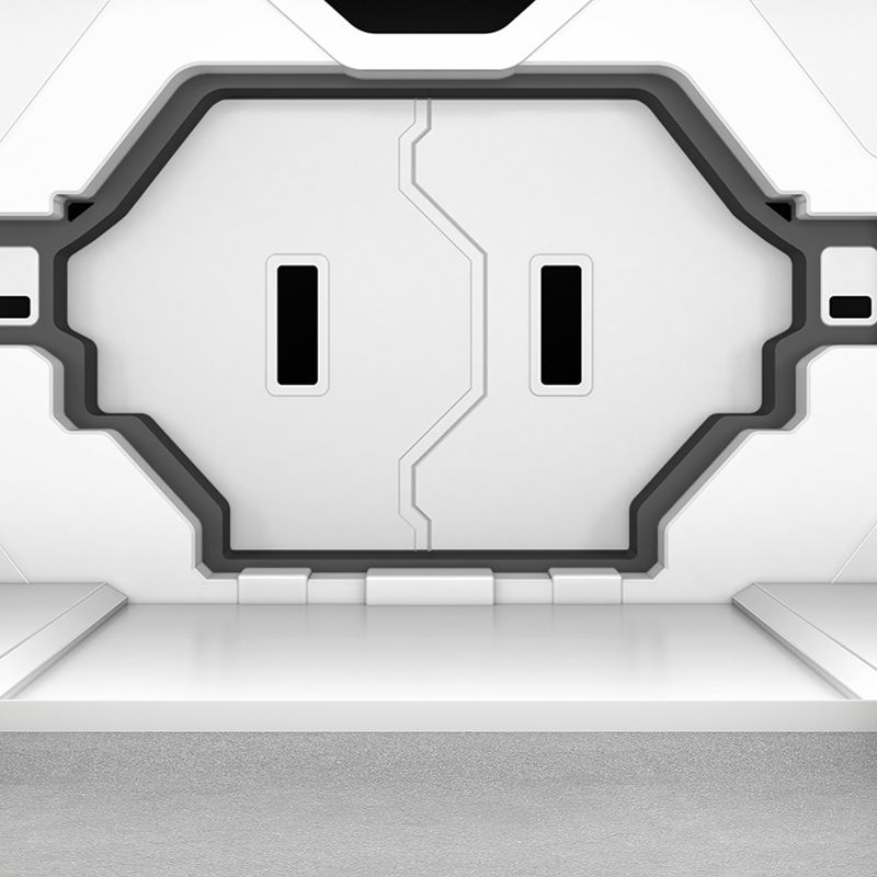 Whole Spacecraft Door Wallpaper Mural Stain-Proof Futuristic Living Room Wall Art
