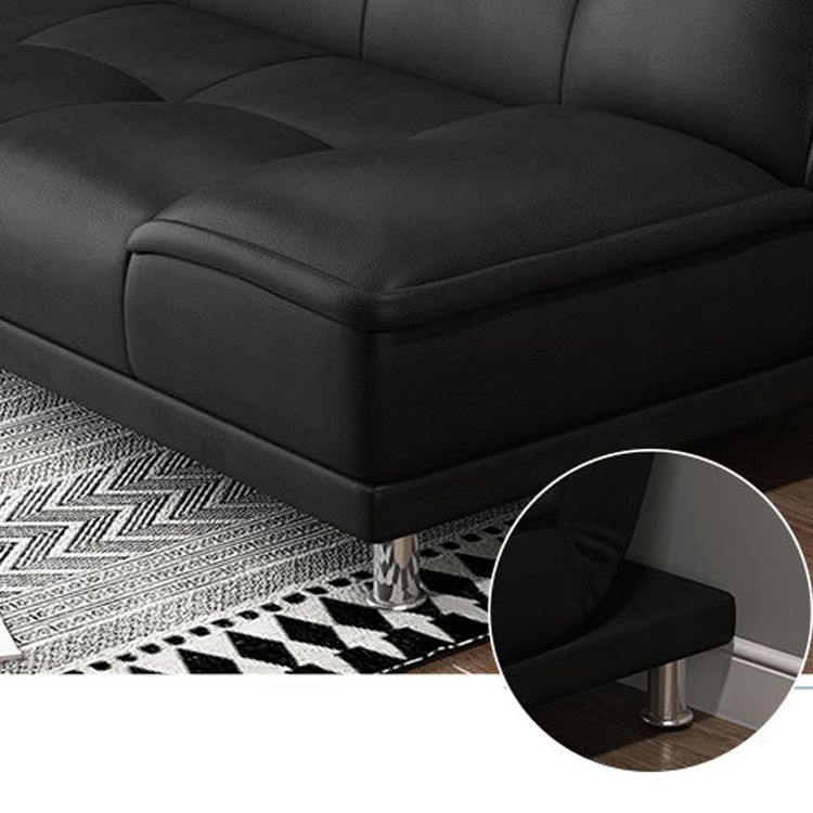 Zeitgenössischer Cabrio -Fußstützenhocker -Sofa mit Keks zurück