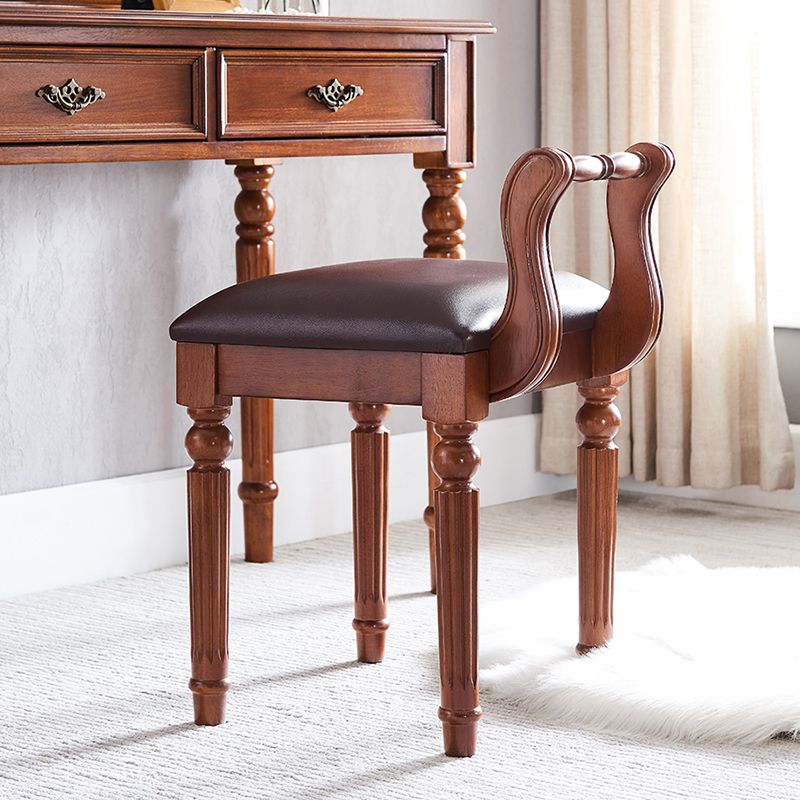 Modern Wood Dining Room Chair Open Back Single Dining Chair for Home Use