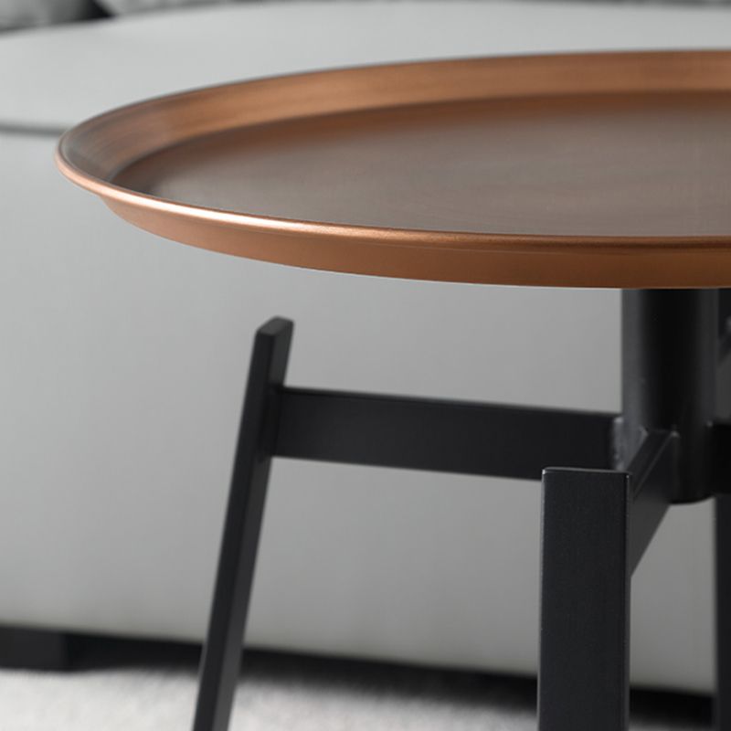 4 Legs Round Corner Table Side Tray Top End Table for Living Room
