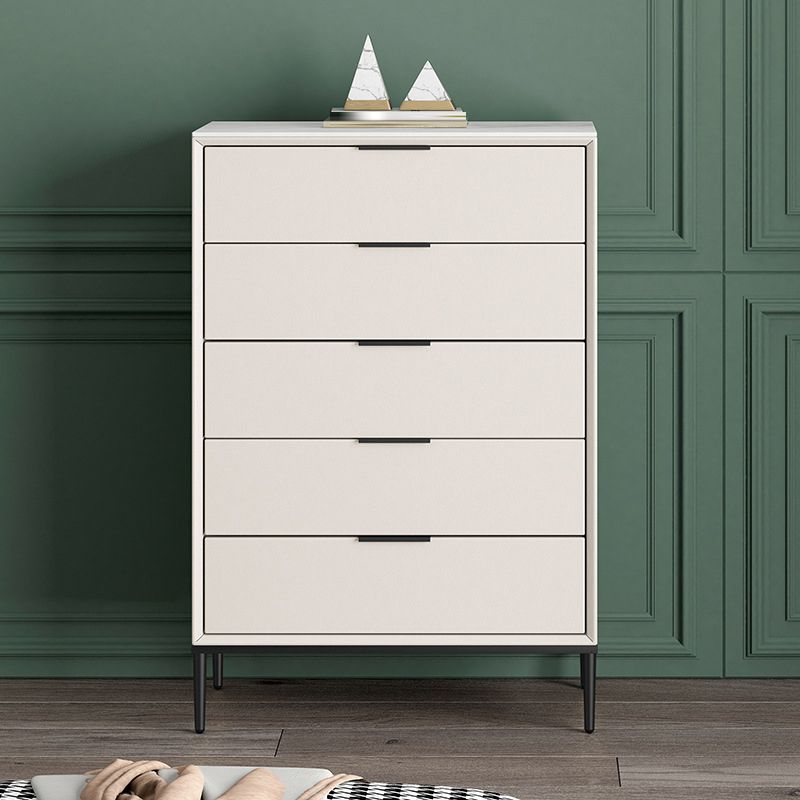 Contemporary Bedroom Storage Chest Vertical Chest with Drawers