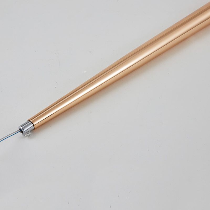 Goldene konische hängende Leuchte einfache 1-Licht-Metallheizbeleuchtung für Stab