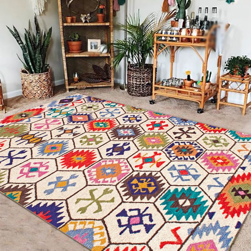 Colours Moroccan Rug Polyester Graphic Area Rug Stain Resistant Indoor Rug Home Decor