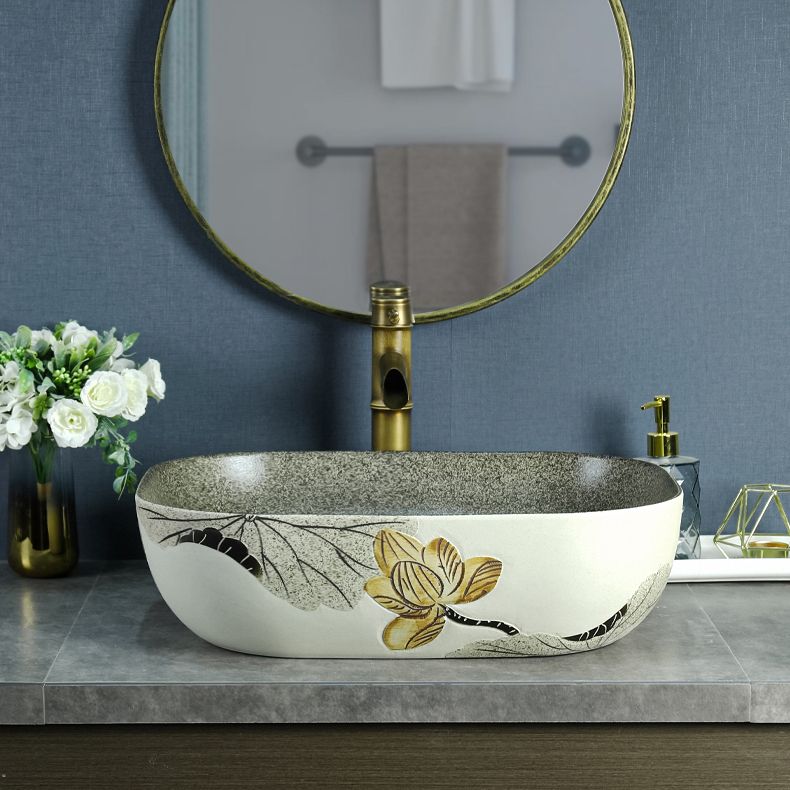 Porcelain Vessel Bathroom Sink Modern No Craftsmanship Vessel Bathroom Sink Only