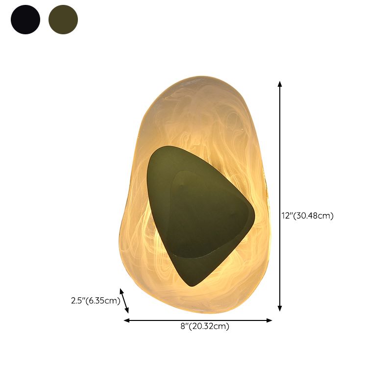 Geometric Shape Metal Wall Lighting Modern Style 1 Light Wall Mounted Light