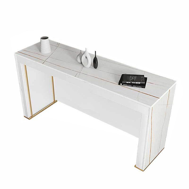 Modern Style 1/2/3 Pieces Sintered Stone Pub Table Set Fixed Table Counter Table