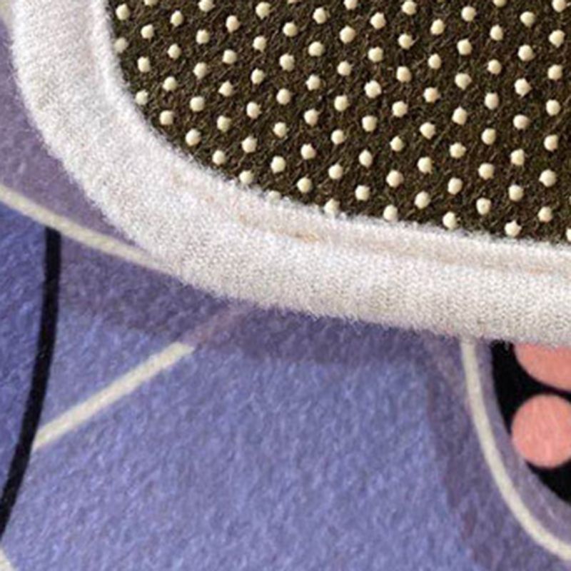 Modern Geometric Area Carpet Green Polyester Indoor Rug Non-Slip Area Rug for Home Decor