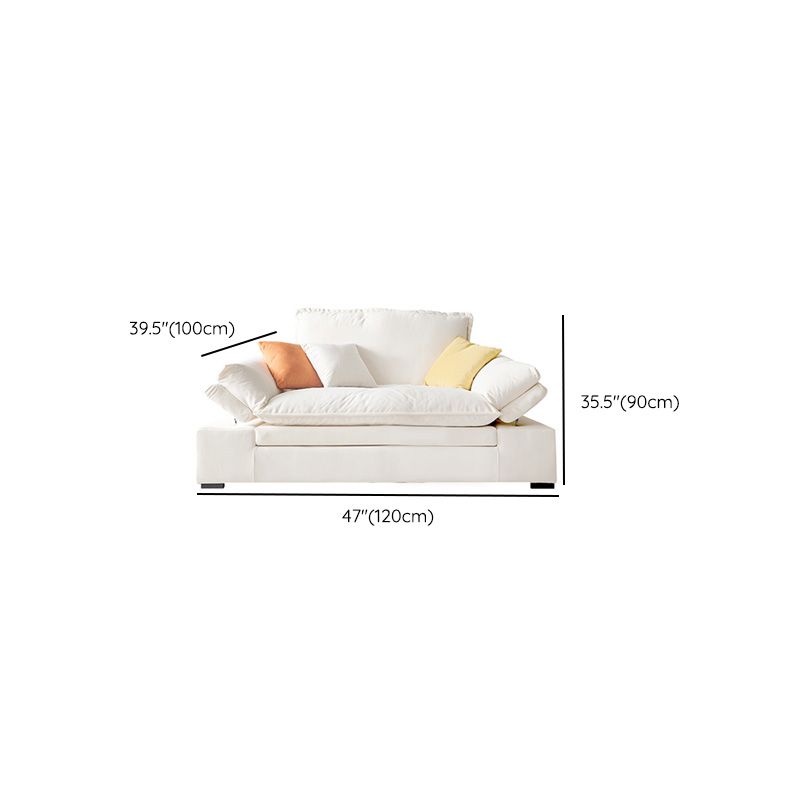 Contemporary Pillow Top Arm Reclining Loveseat Velvet Settee