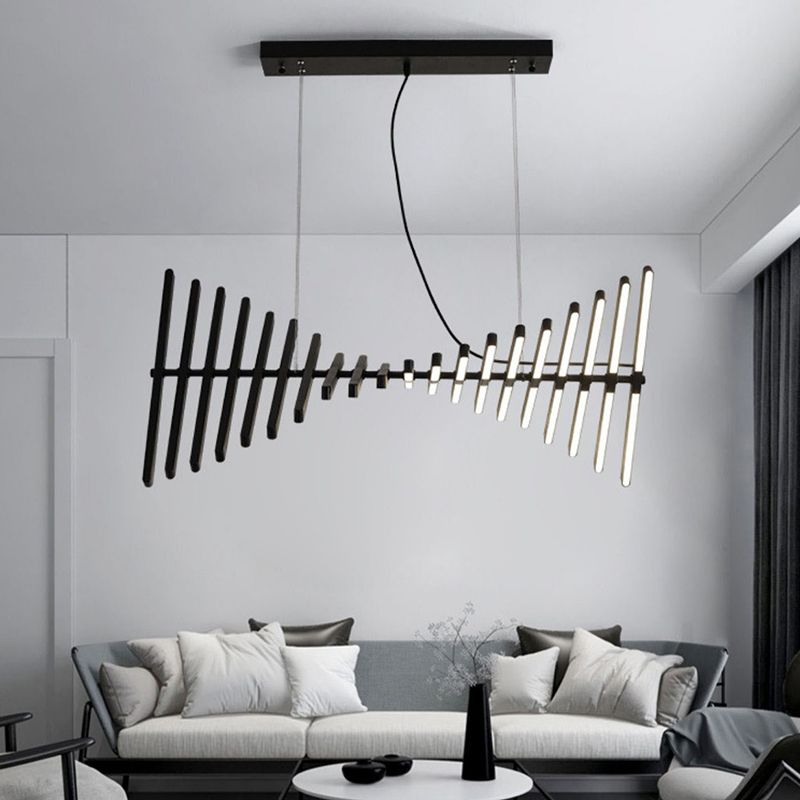 Nordic LED Island Lighting Fixture Creative Metal Pendant Light for Dining Room