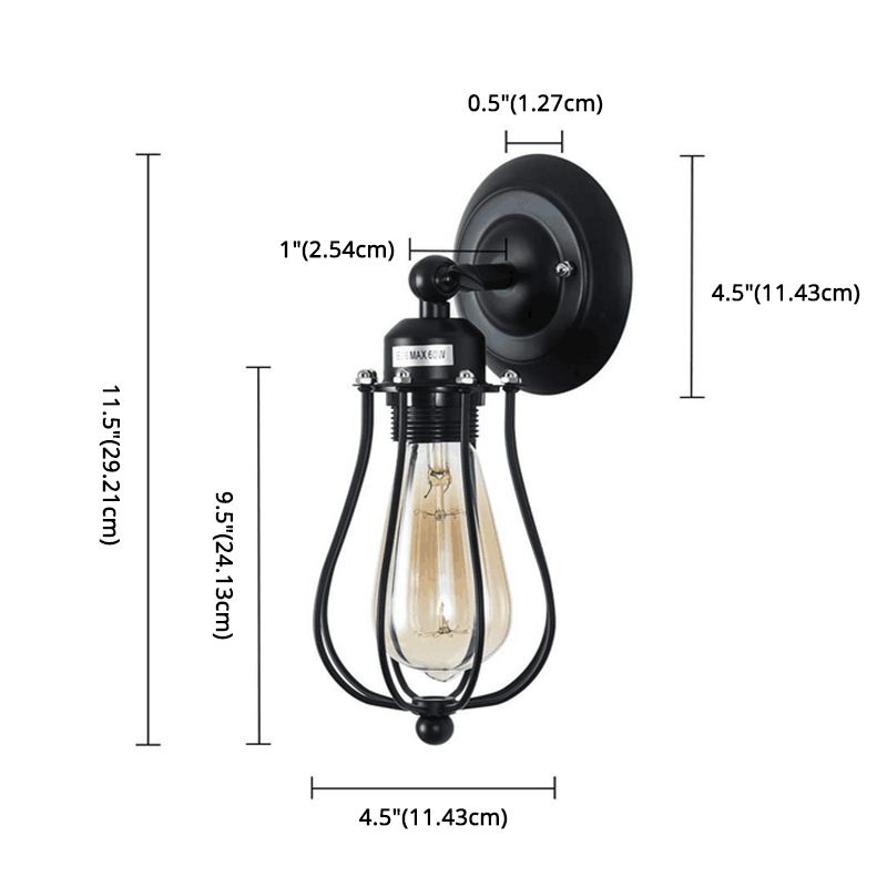 Pear Semi Flush Mount Light Fixture Industrial Metallic Ceiling Mount Chandelier for Bedroom