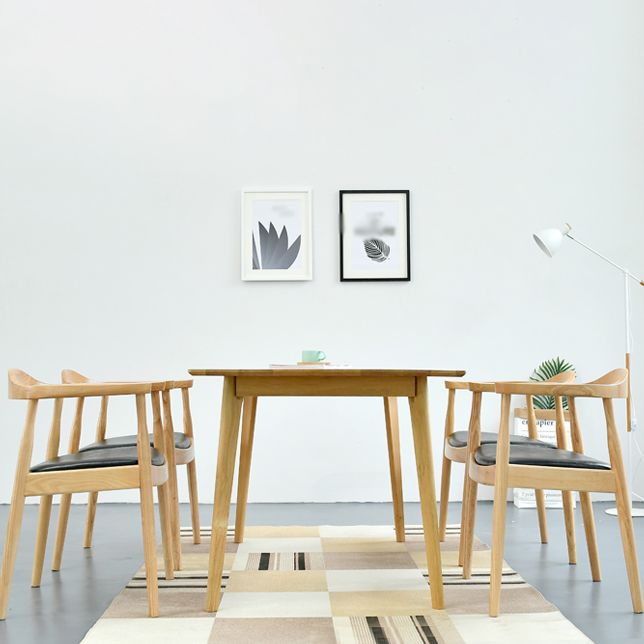 Chaise de salle à manger moderne de 20 pouces de large, avec 4 pieds en bois, pour usage domestique