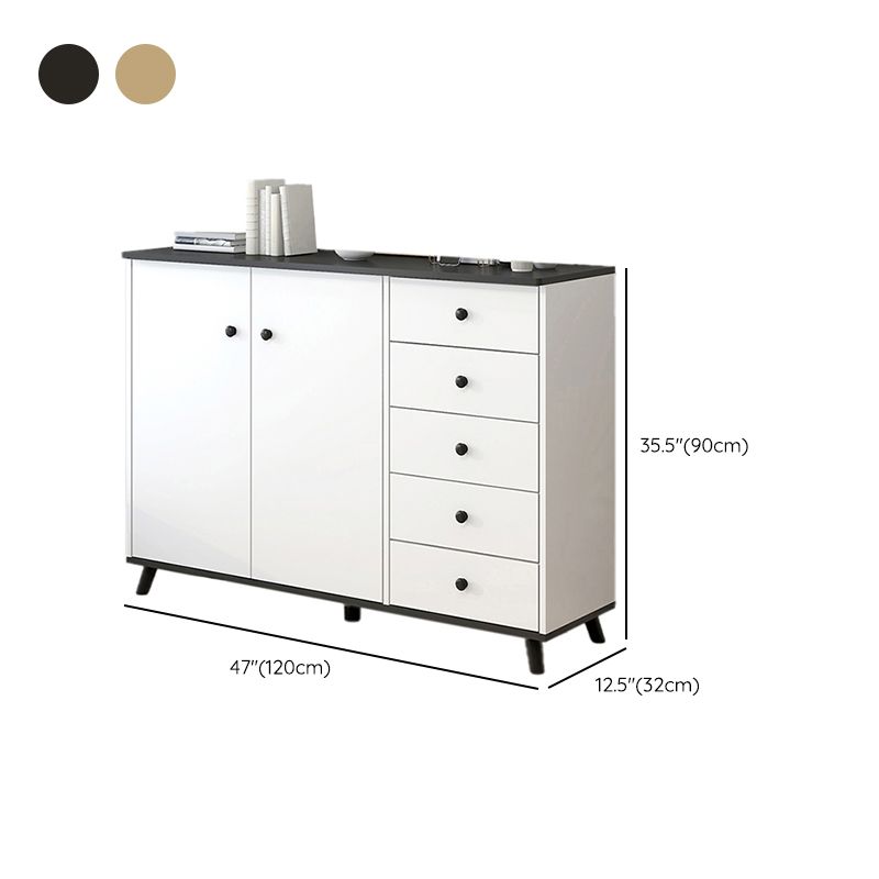 Manufactured Wood Cabinet Modern Accent Cabinet with Door and Drawer