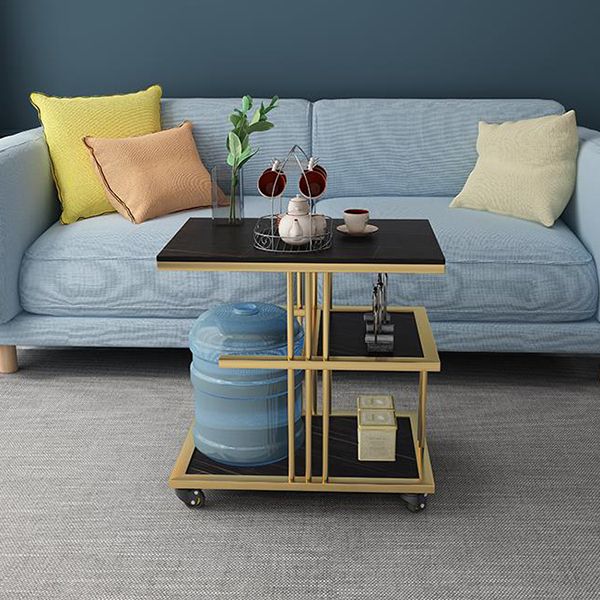 24.41" Tall Contemporary Style Side End Table Storage End Table