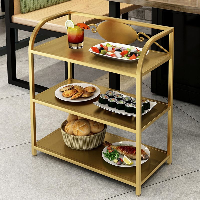25.59"H Portable Contemporary Prep Table Metal Rectangular Prep Table for Home Use