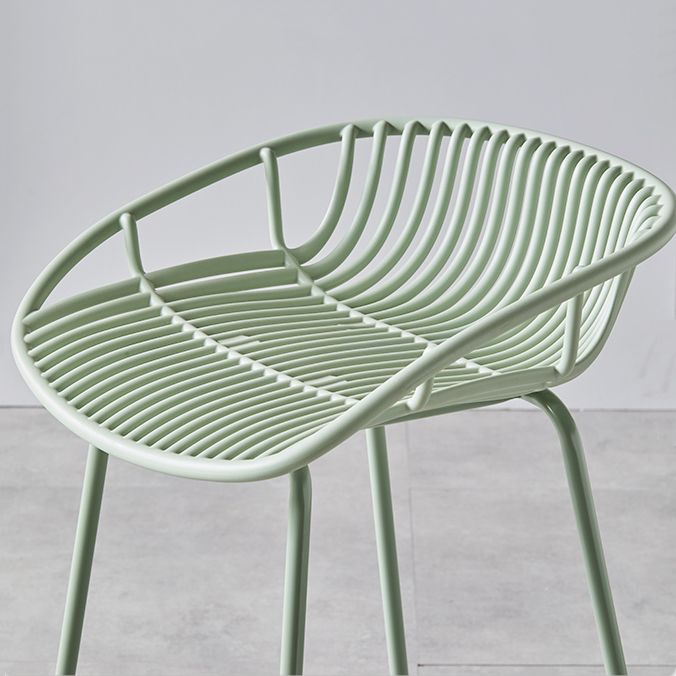 Modern Bar Stool Metal Counter Bar Stool with Metal Legs for Home