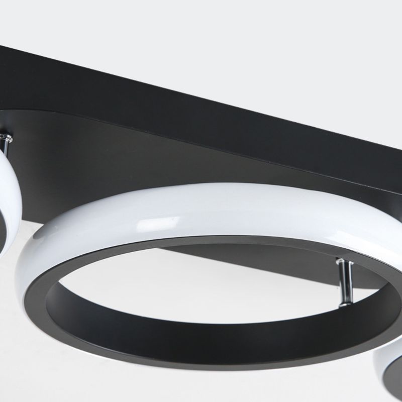 Multi Lights Moderne Scandinavische semi-inbouwlamp Ijzer en acryl schaduw LED-licht voor keuken