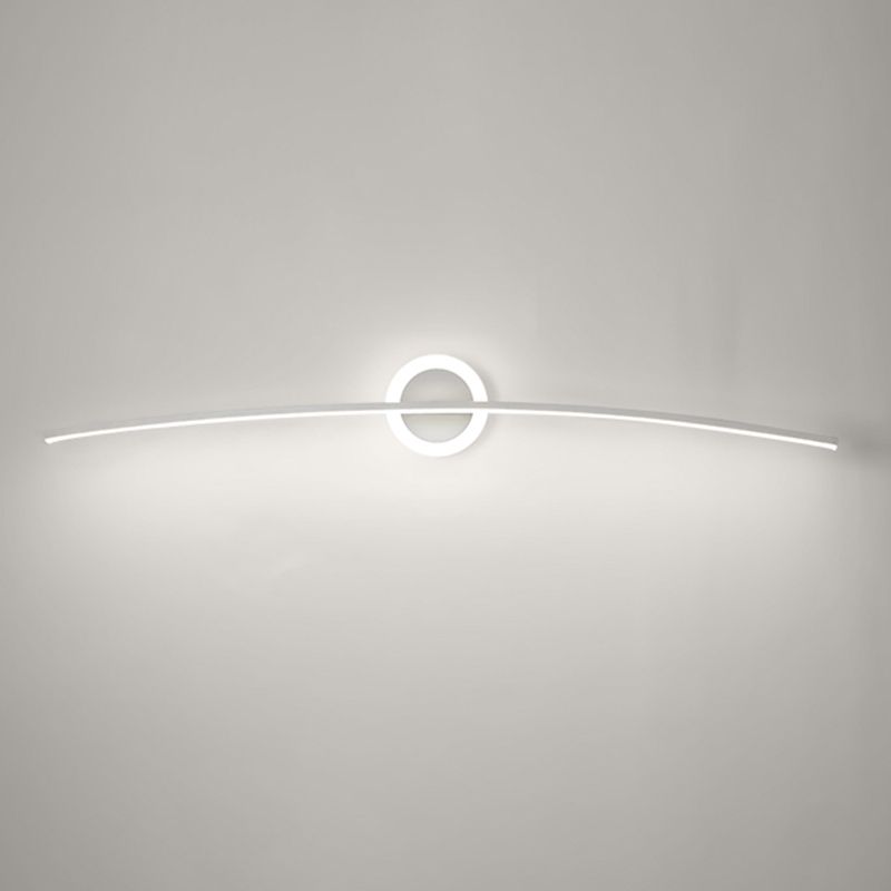 Linear Shape Wall Lighting Modern Style Metal 2 Light Sconce Light for Shower Room