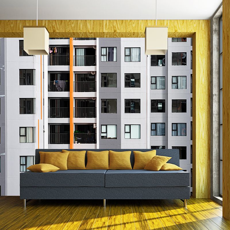 City Construction Mural Wallpaper Environmental Modern Wall Decor Decoration