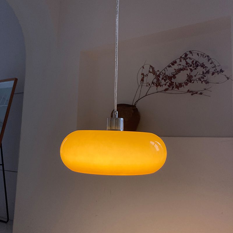 Pendentif tambour pendant suspension de la chambre en verre suspension de style moderne