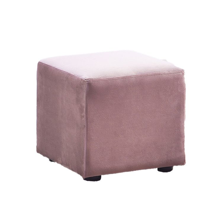 Modern Square Pouf Trea Resistant Velvet Pouf for Drawing Room