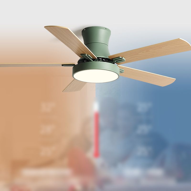 Modern Style Ceiling Fan Lamp Metal 1 Light Ceiling Fan Lighting for Living Room