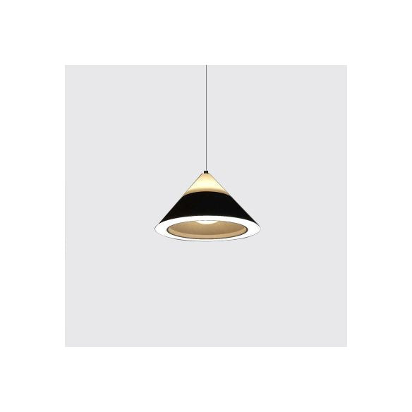 Black/Grey/marrón tono colgante de metal colgante 4 luces nórdicas luz colgante para comedor