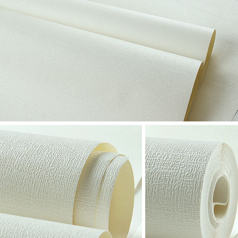 Pastel Color Modern Wallpaper 31' L x 20.5" W Plain Pattern Wall Covering for Bedroom