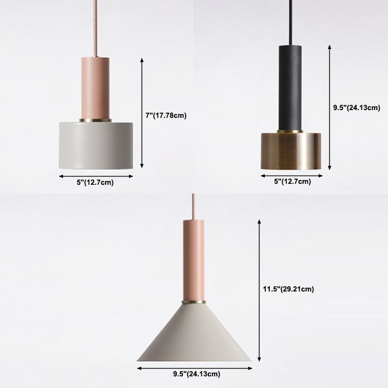 Luce a sospensione di macron a 1 luce Moderna MODERNO Light in alluminio per la camera da letto