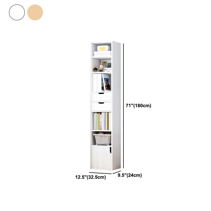 Wooden Bookcase Modern Home Living Room Study Corner Bookshelf