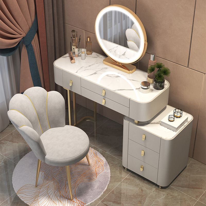 Silla de comedor tapizada estilo Glam, silla de comedor individual con respaldo sólido