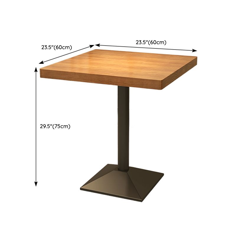 Natural Finish Modern Dining Set 1/2/3/5 Pieces Solid Wood Dinette Set